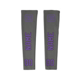 Custom Dark Grey Light Purple Arm Sleeve