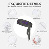 Custom Dark Grey Light Purple Headband