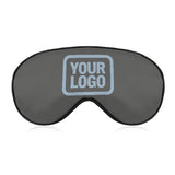 Custom Dark Grey Light Blue Sleep Mask