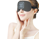 Custom Dark Grey Light Blue Sleep Mask