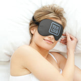 Custom Dark Grey Light Blue Sleep Mask