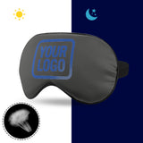 Custom Dark Grey Sky Blue Sleep Mask