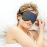 Custom Dark Grey Sky Blue Sleep Mask