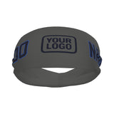 Custom Dark Grey Navy Sports headband