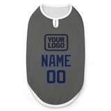 Custom Dark Grey Navy Pet Vest