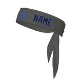 Custom Dark Grey Navy Headband