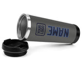 Custom Dark Grey Navy Stainless Steel Water Cup