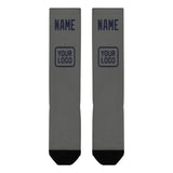 Custom Dark Grey Navy Knee-High Sock