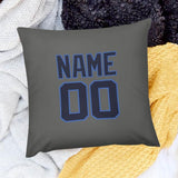 Custom Dark Grey Navy Pillowcase