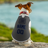 Custom Dark Grey Navy Pet Vest
