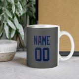 Custom Dark Grey Navy Mug