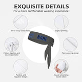 Custom Dark Grey Navy Headband