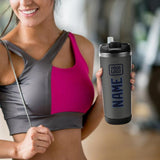 Custom Dark Grey Navy Stainless Steel Water Cup