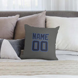 Custom Dark Grey Navy Pillowcase