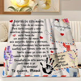 Gifts for Son Blanket, “Te quiero, Mamá”, From Mom, Birthday, Graduation, Christmas, Inspirational Motivational