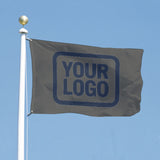 Custom Dark Grey Blue Flag