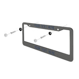Custom Dark Grey Blue License Plate Frame