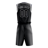 Custom Dark Grey Blue Basketball Set