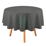 Custom Dark Grey Blue Green Round Table Cloth