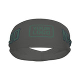 Custom Dark Grey Blue Green Sports headband