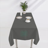 Custom Dark Grey Blue Square Table Cloth
