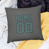 Custom Dark Grey Blue Green Pillowcase