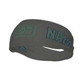 Custom Dark Grey Blue Green Sports headband