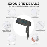 Custom Dark Grey Blue Green Headband