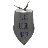 Custom Dark Grey Navy Pet Scarf