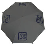 Custom Dark Grey Navy Automatic Umbrella