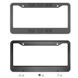 Custom Dark Grey Navy License Plate Frame