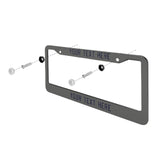 Custom Dark Grey Navy License Plate Frame