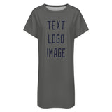 Custom Dark Grey Navy Nachthemd