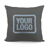 Custom Dark Grey Light Blue Pillowcase