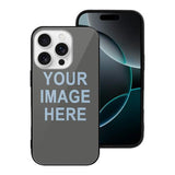 Custom Dark Grey Light Blue Phone Case