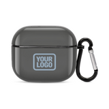 Custom Dark Grey Light Blue AirPods Case (3rd Generation)