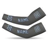 Custom Dark Grey Light Blue Arm Sleeve