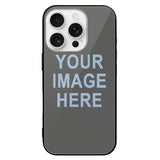 Custom Dark Grey Light Blue Phone Case