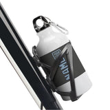 Custom Dark Grey Light Blue Sports Bottle