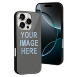 Custom Dark Grey Light Blue Phone Case