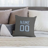 Custom Dark Grey Light Blue Pillowcase