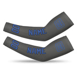 Custom Dark Grey Sky Blue Arm Sleeve