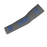 Custom Dark Grey Sky Blue Arm Sleeve