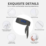 Custom Dark Grey Sky Blue Headband