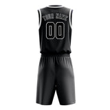 Custom Dark Grey Navy Basketball Set