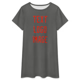 Custom Dark Grey Orange Red Nachthemd