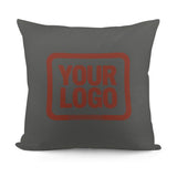 Custom Dark Grey Coral Red Pillowcase