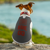 Custom Dark Grey Coral Red Pet Vest
