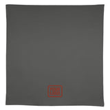 Custom Dark Grey Orange Red Square Table Cloth