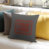Custom Dark Grey Coral Red Pillowcase